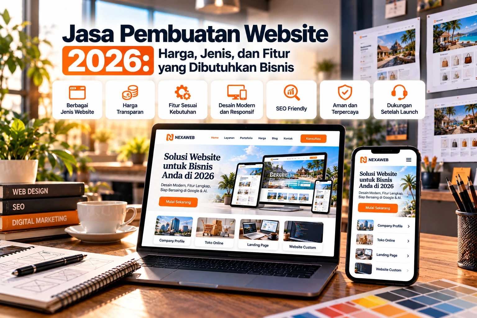 Jasa Pembuatan Website 2026: Harga, Jenis, dan Fitur yang Dibutuhkan Bisnis