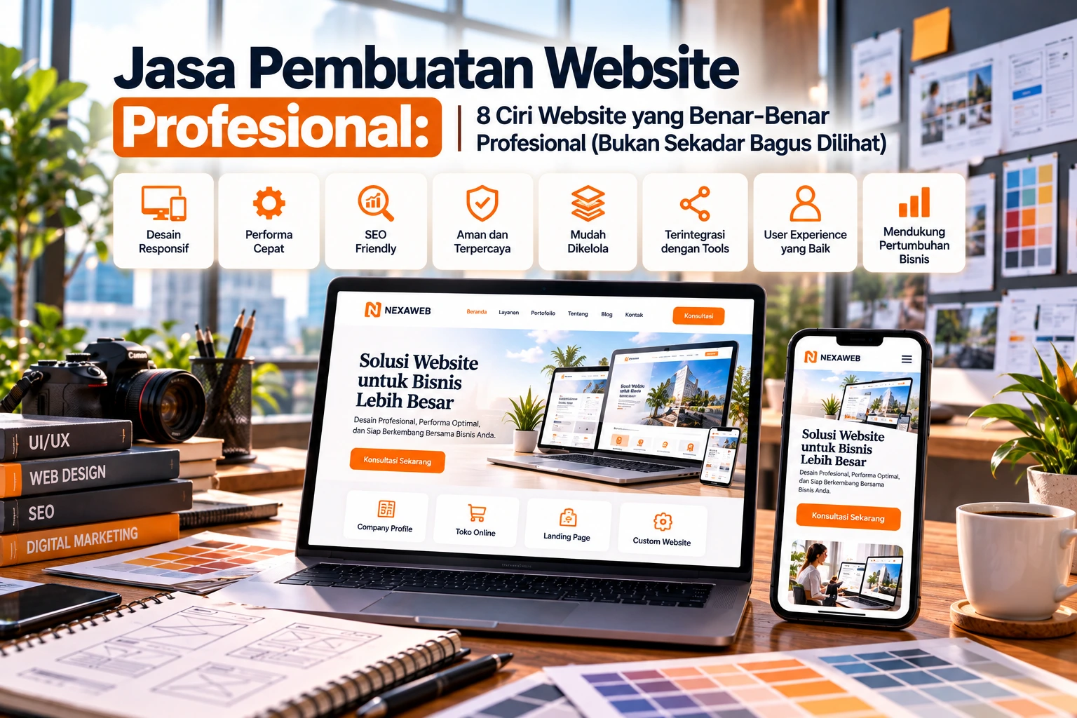 Jasa Pembuatan Website Profesional: 8 Ciri Website yang Benar-Benar Profesional (Bukan Sekadar Bagus Dilihat)