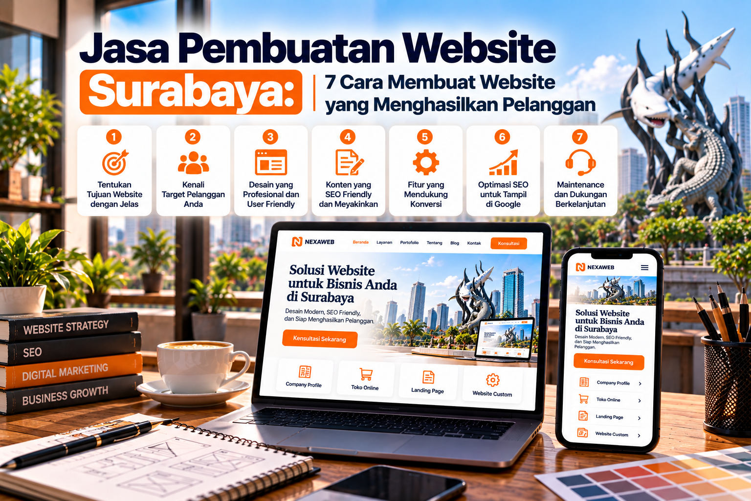 Jasa Pembuatan Website Surabaya: 7 Cara Membuat Website yang Menghasilkan Pelanggan
