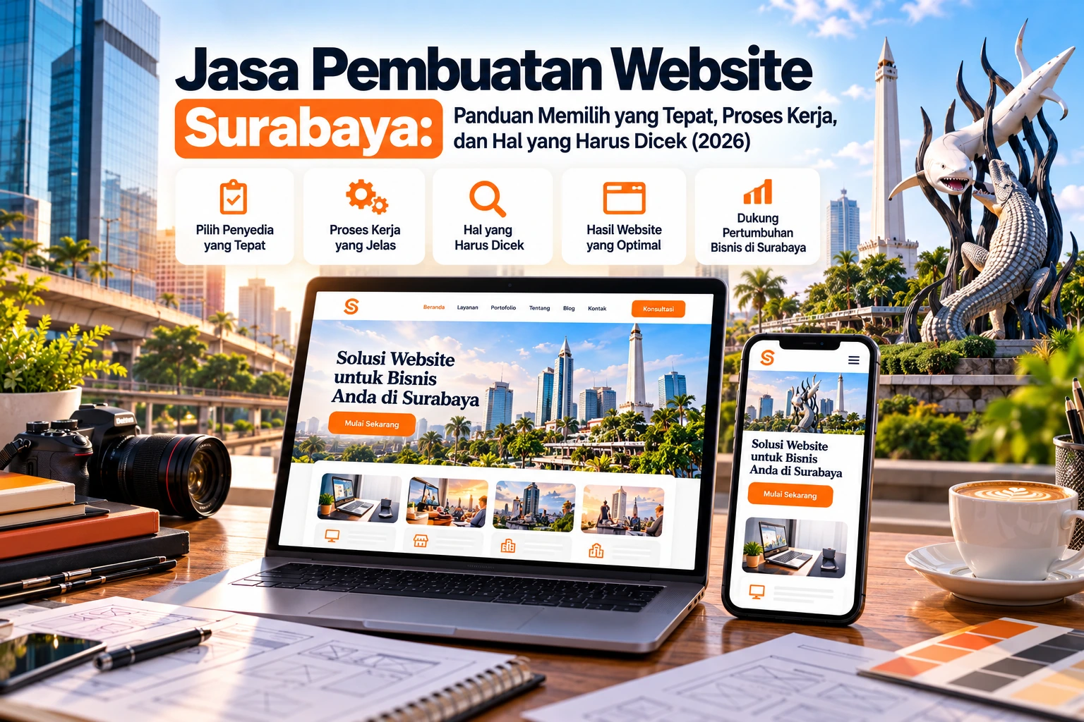 Jasa Pembuatan Website Surabaya: Panduan Memilih yang Tepat, Proses Kerja, dan Hal yang Harus Dicek (2026)