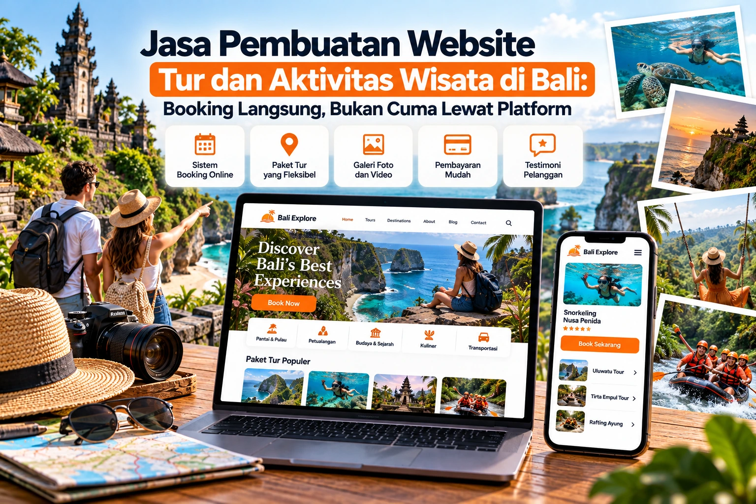 Jasa Pembuatan Website Tur dan Aktivitas Wisata di Bali: Booking Langsung, Bukan Cuma Lewat Platform