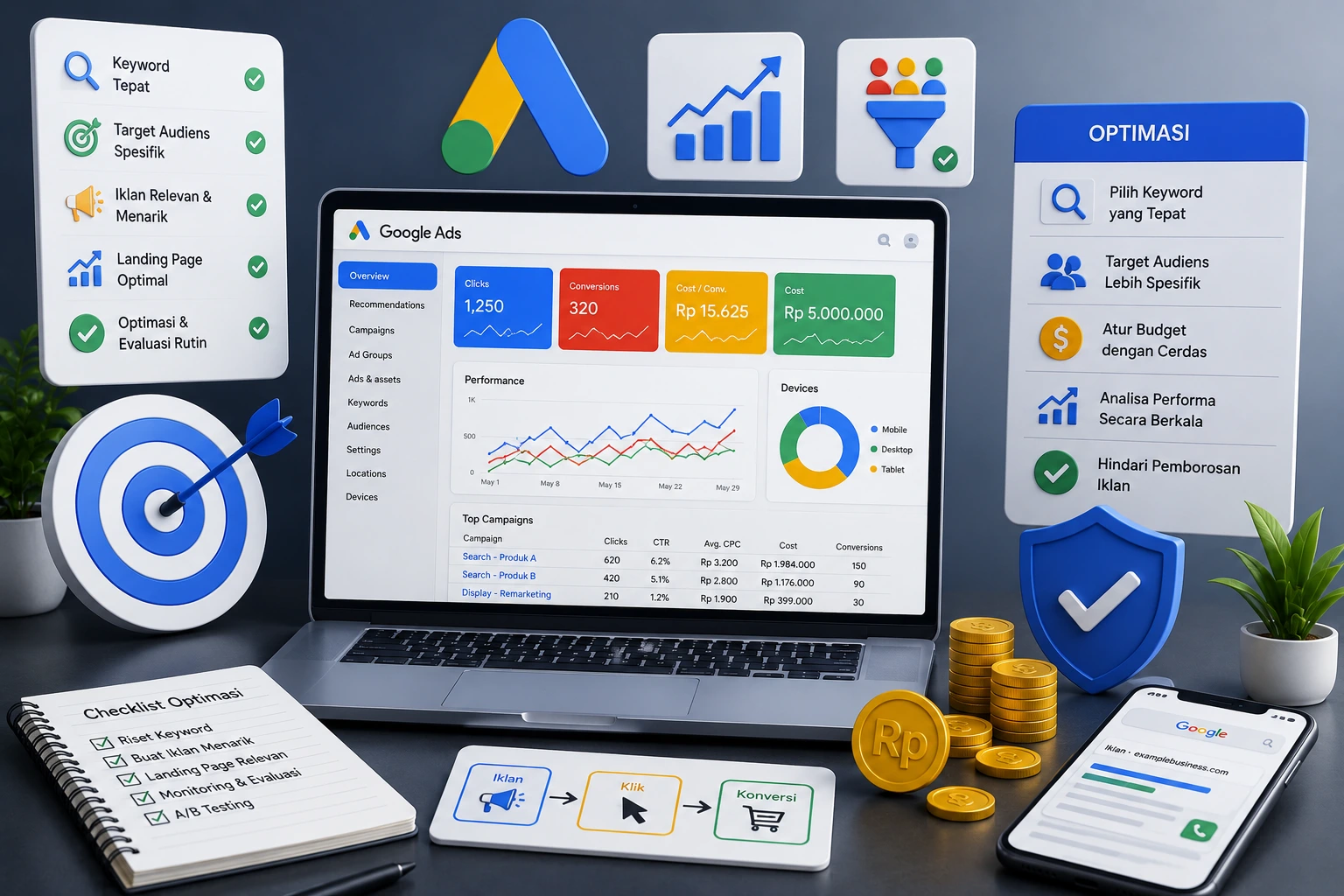 Tips Optimasi Google Ads Biar Budget Iklan Tidak Boros (Panduan Praktis 2026)